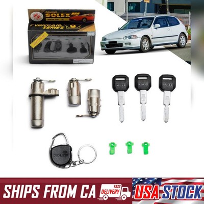 Fit 93-95 Honda Civic 3 Door Cope Solex Door Lock Security Safety