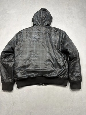 Dolce & Gabbana 2000s Black Nylon Check Puffer Jacket Italy