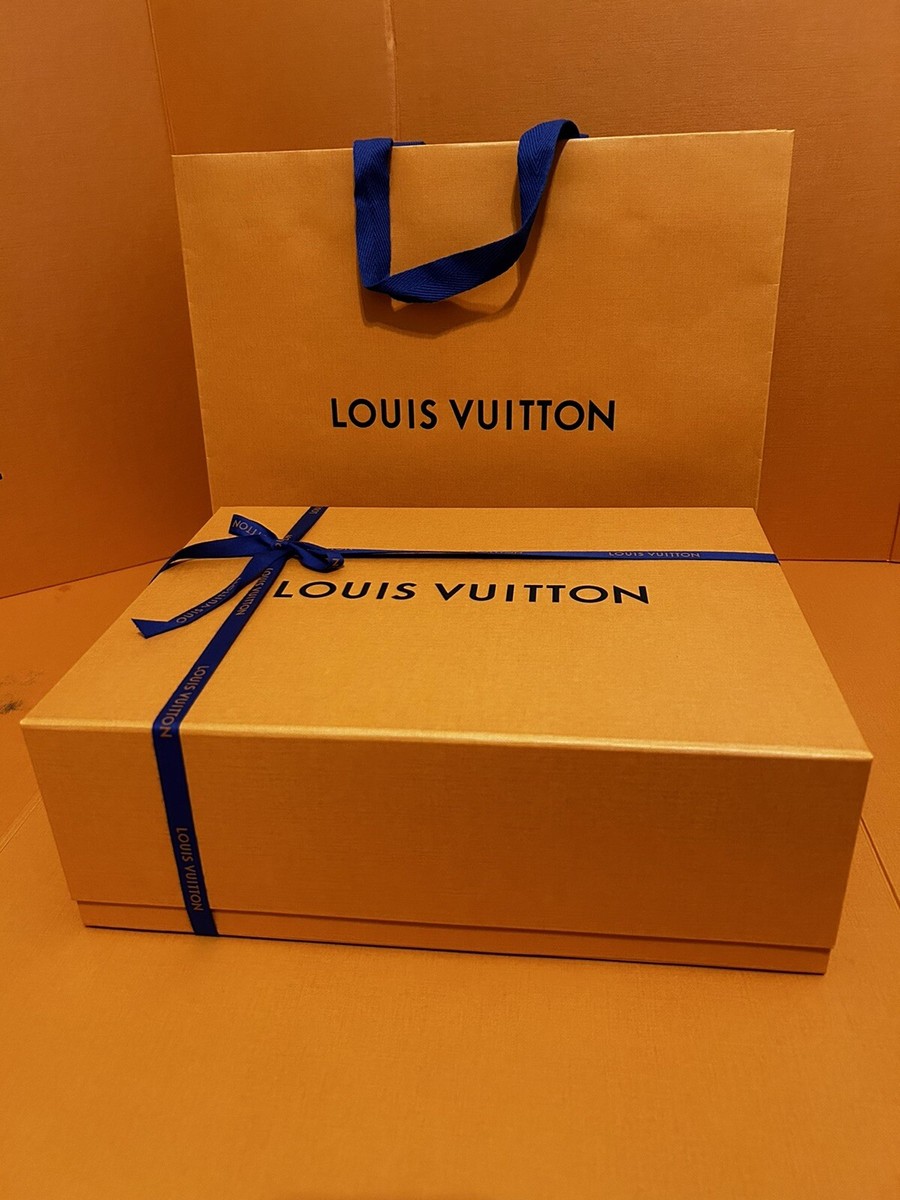 Authentic LOUIS VUITTON LV Gift Box Magnetic Empty Large Box 14x