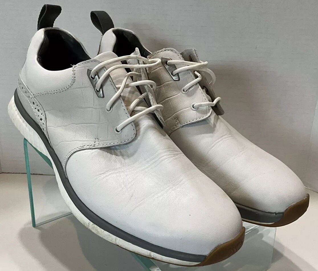 Johnston & Murphy XC4 H2-Luxe Hybrid Saddle White Golf Shoes Men's