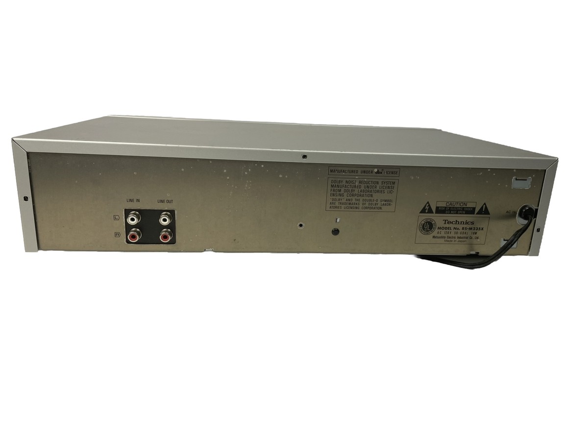 Vintage Technics Stereo Cassette Deck RS-M235x MX Tape Dolby