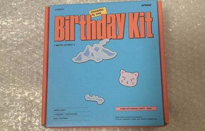 ATEEZ San 2023 Birthday Kit Mood Light Doll Keyring Photocard Set
