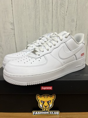Nike Air Force 1 White Supreme Box Logo CU9225-100 | eBay