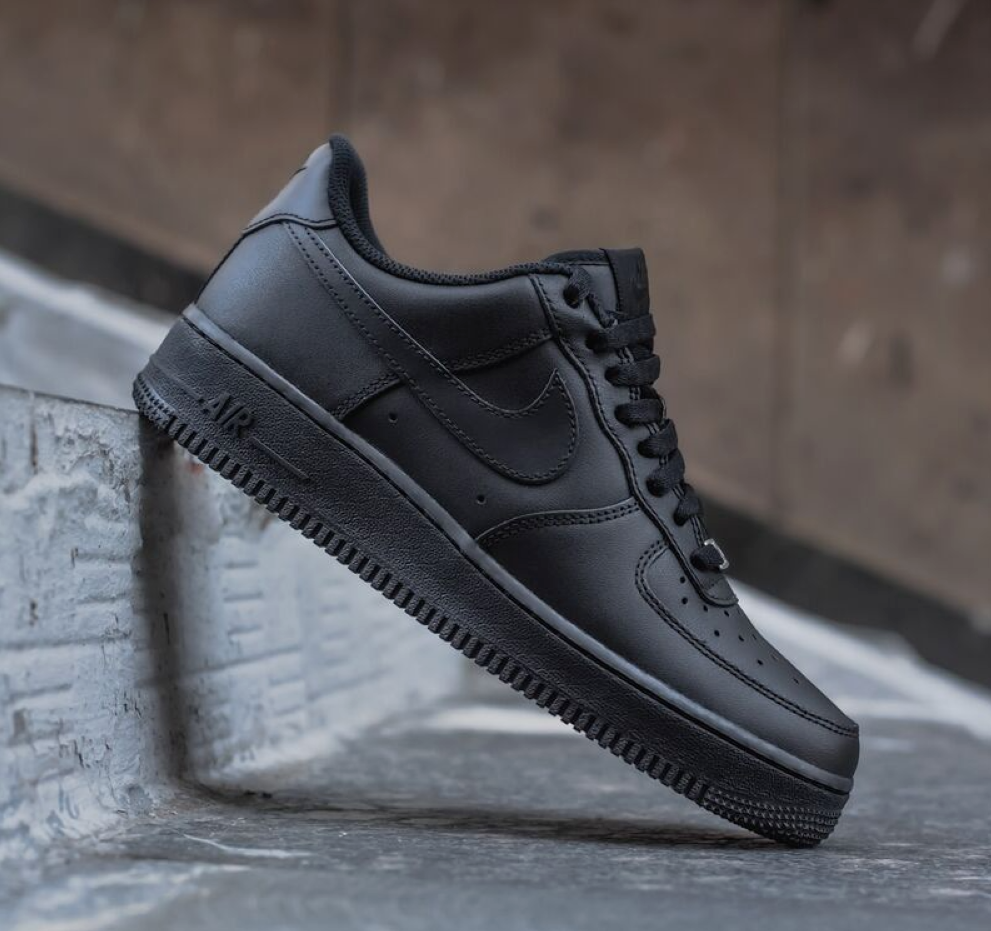 Nike Air Force 1 Low '07 Triple Black Mens CW2288-001 NEW | eBay
