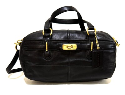 RARE Coach Pilot Edition Y2K Chelsea Reese Black Mini Boston Tote