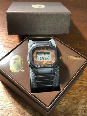 A Bathing Ape BAPE × G-Shock Wrist Watch CASIO DW-5600 Brown