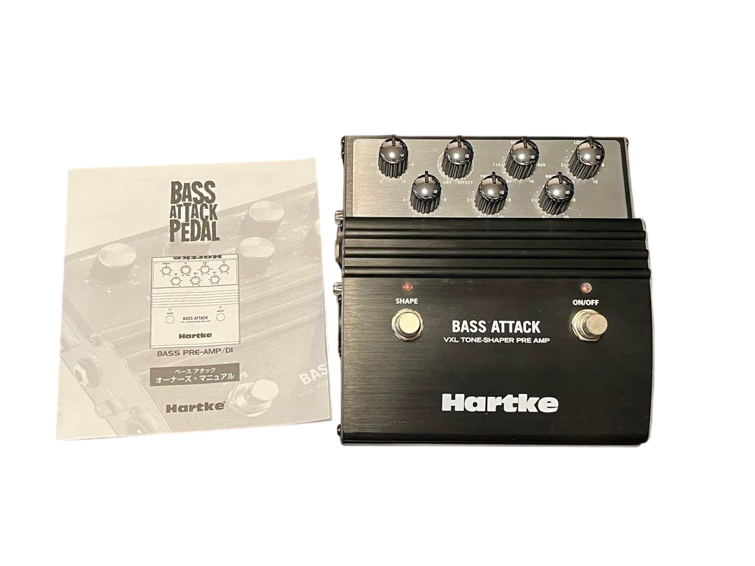 Hartke Bass Attack Preamp Effects Pedal Electric VXL TONE-SHAPER