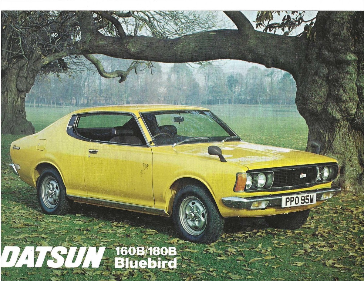 Circa 1974 Datsun 160B180B Bluebird Sales CATALOG, JAPAN FOR THE