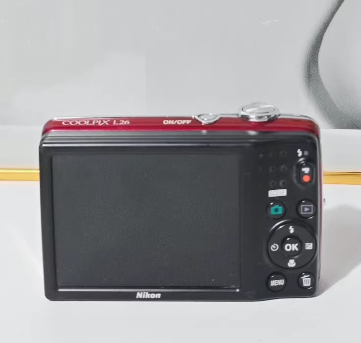 Nikon COOLPIX L26 16.1MP 5x Optical Zoom Digital Camera -Red