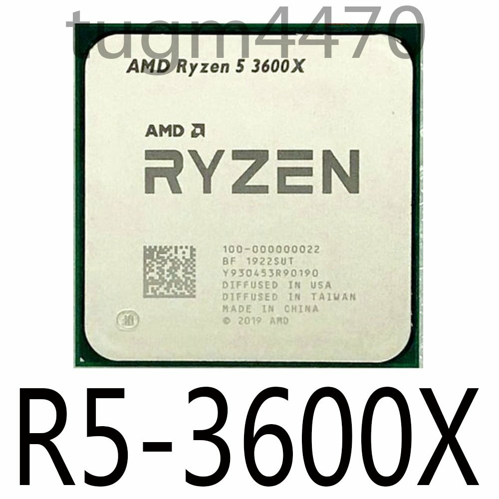 AMD Ryzen 5 3600X R5-3600X 3.8GHz 6Core 12Thr 32M Socket AM4 CPU