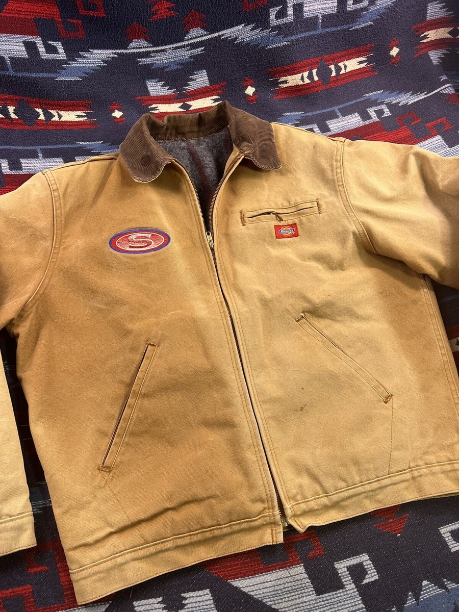 Vintage Dickies Detroit Work Jacket USA Made Canvas Blanket Lined