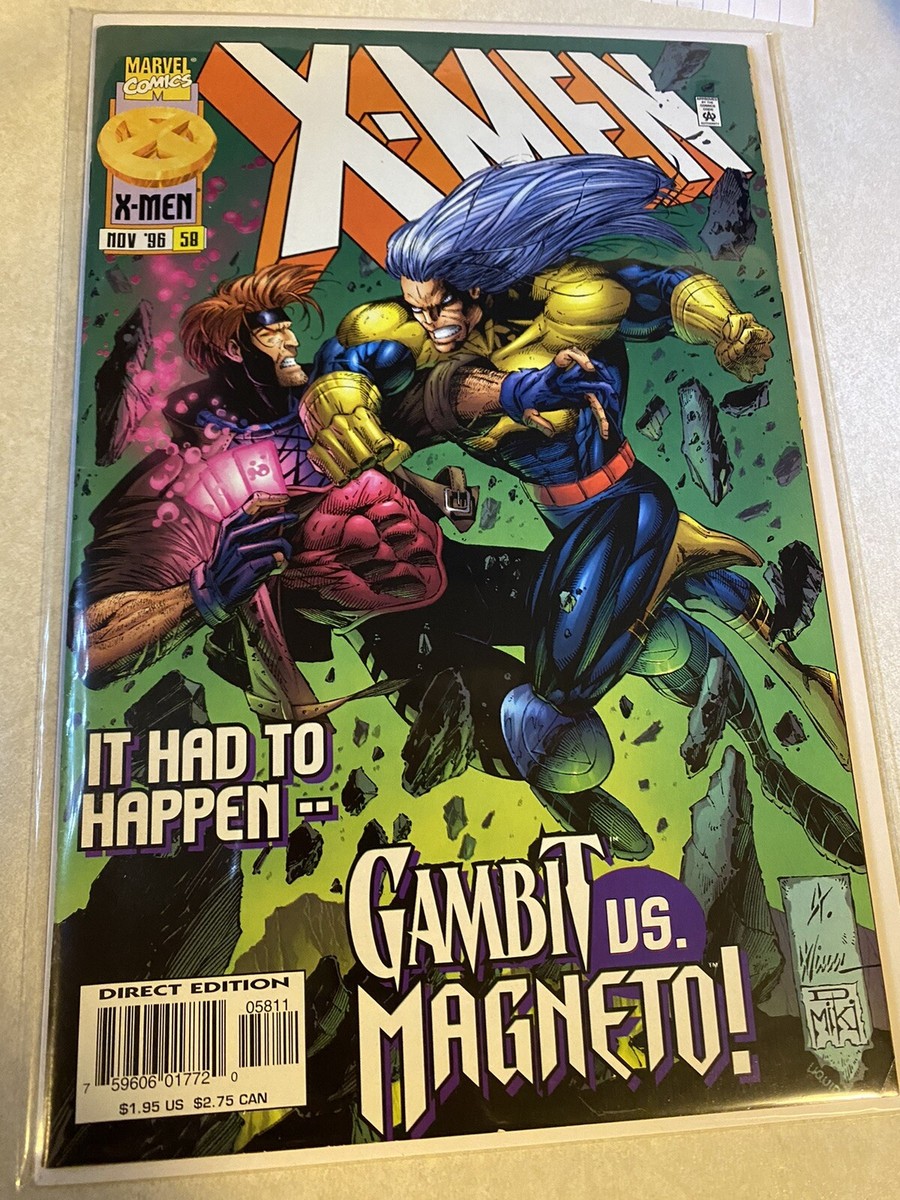 Marvel Comics X-Men #58 | 1996 | Gambit Vs Magneto | Havok | eBay
