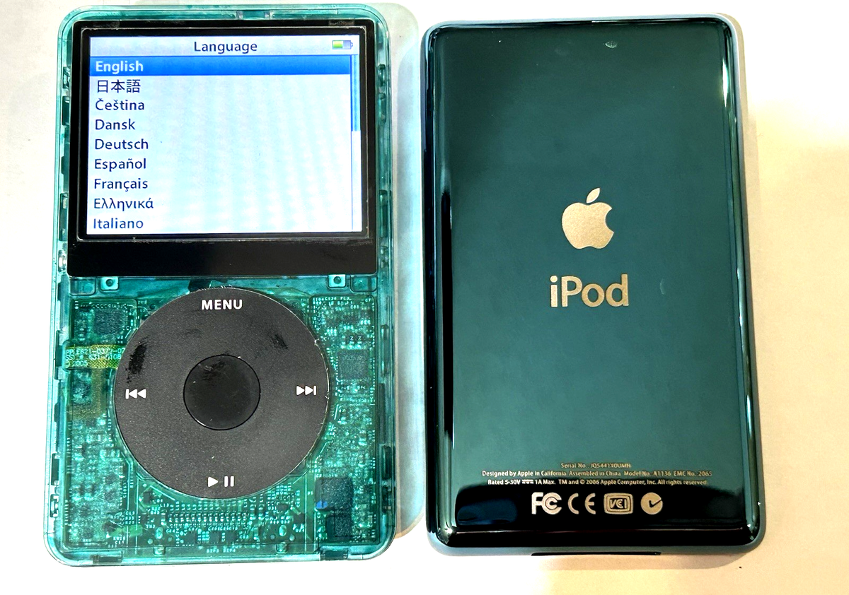 APPLE iPOD CLASSIC 5.5th Turq Teal 128GB SSD Wolfson DAC Atomic