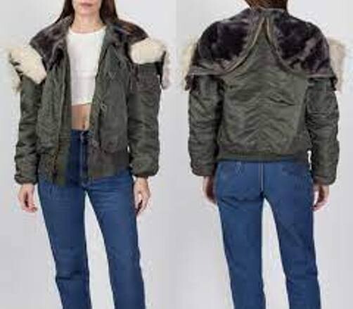 Vintage ALPHA INDUSTRIES N-2B Flying Mans Fur Hooded Parka Jacket