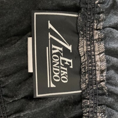 japanese brand eiko kondo eternally blaze black gray button up