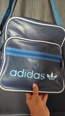 Vintage Adidas Originals Shoulder Messenger Blue Sling Bag