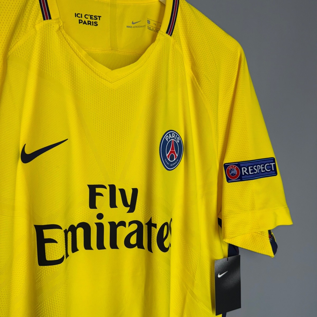 NWT PSG PARIS SAINT 2017/2018 AWAY PLAYER ISSUE SHIRT NIKE XXL #2