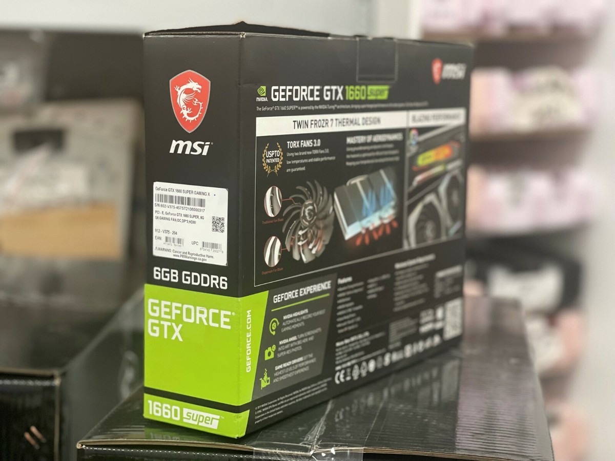 MSI NVIDIA GeForce GTX 1660 Super Gaming X Graphics Card G166SGX
