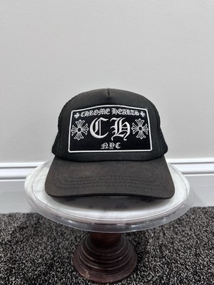 Chrome Hearts NYC Logo Sun Faded / Oil BlackTrucker Hat | eBay