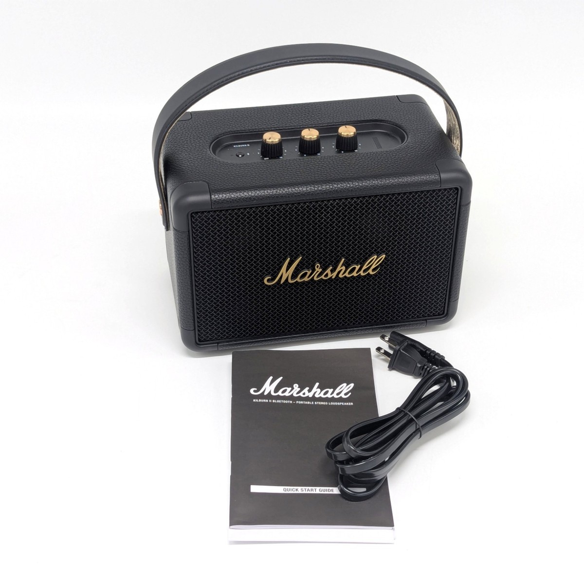 Marshall Kilburn II Portable Bluetooth Speaker, Black and Brass | eBay