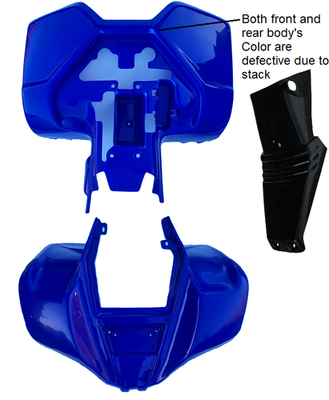 Suzuki LT80 Kawasaki KFX80 ATV Plastic Front & Rear Fender Body