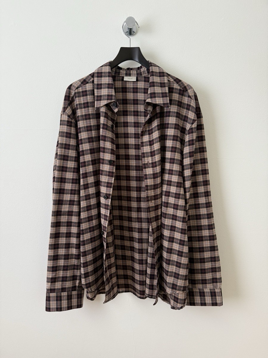 Vuja De Ross Check Flannel in Cashmere & Cotton - Size Large | eBay