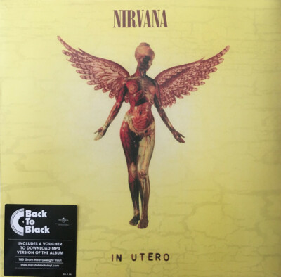 Nirvana : In Utero (180g Vinyl LP; 2015, Back To Black) New/Sealed