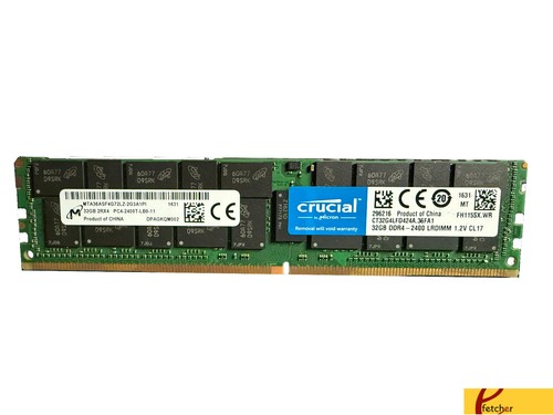 Micron 32GB 2Rx4 PC4-2400T PC4-19200 DDR4 2400MHz 1.2V ECC LRDIMM