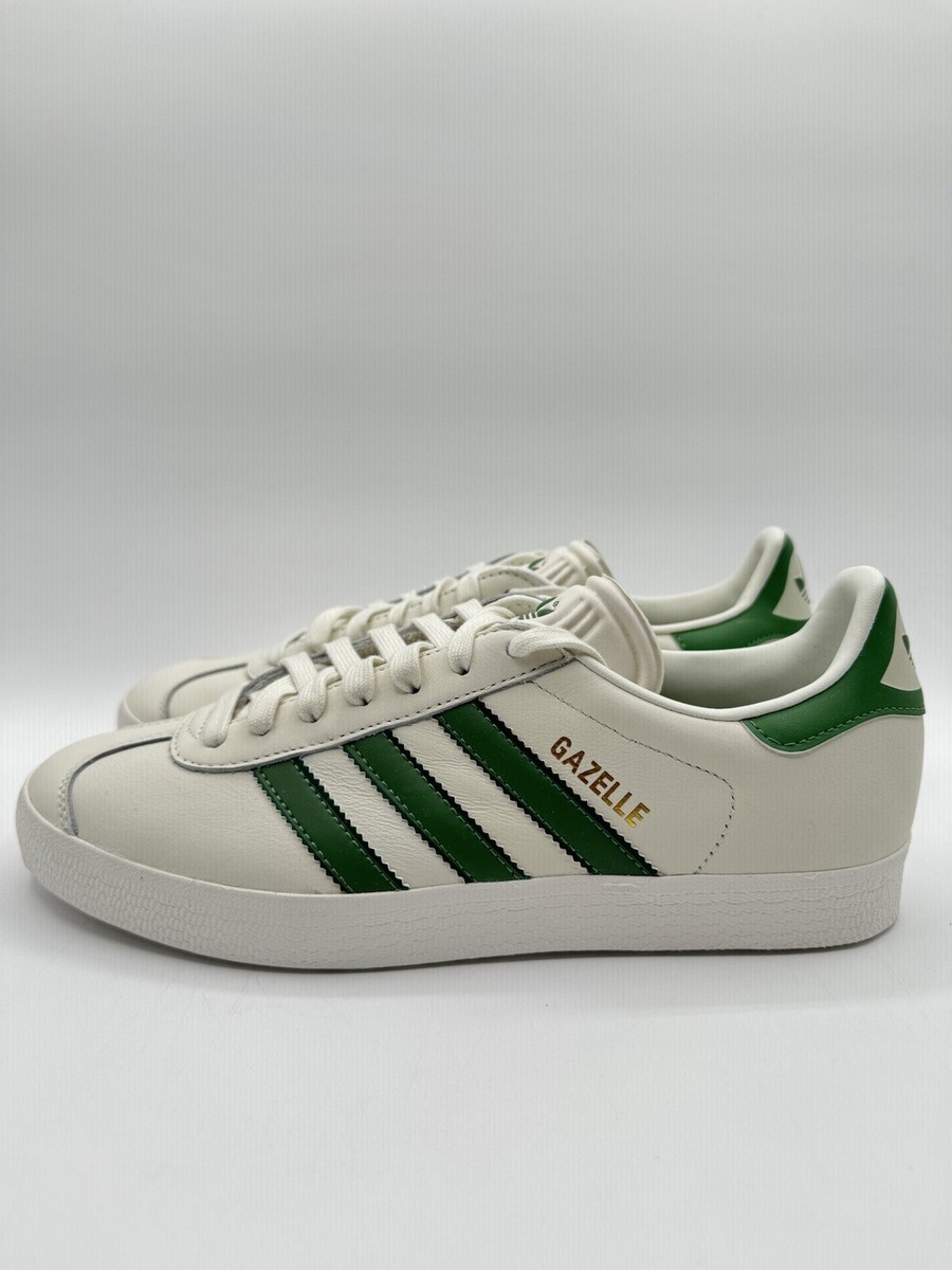 Adidas Men's Gazelle Originals Size 7 Cream Collegiate Green