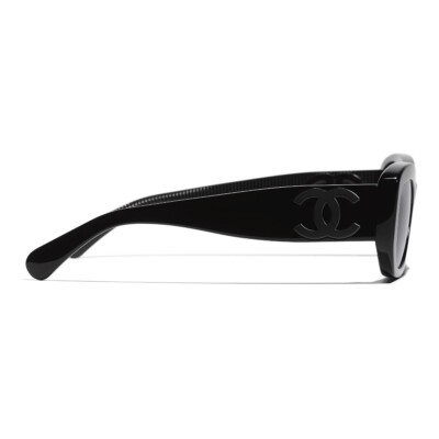 Chanel 5493-A C888T8 Women's Black/Grey Polarized Sunglasses 55 x