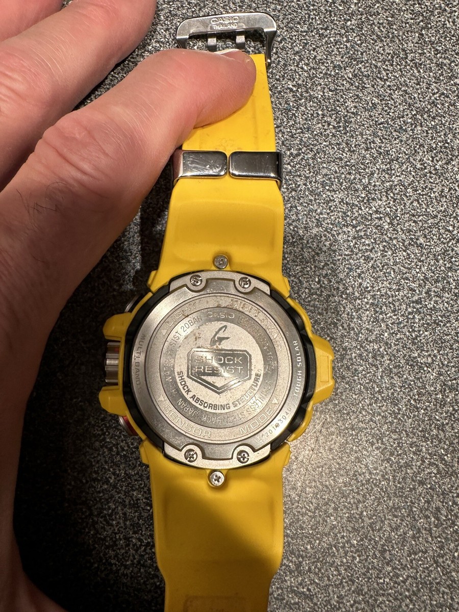 Casio G-Shock Gulfmaster GWN-1000-9A Men's Wristwatch Yellow from