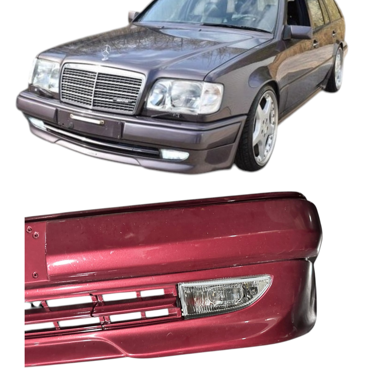 For Mercedes Genuine-Quality AMG Fog Light Set for W124 AMG Bumper
