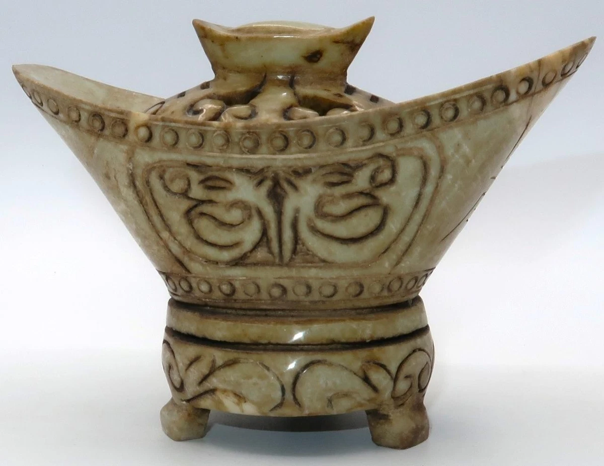 古董中国玉石香炉1900-1940 | eBay