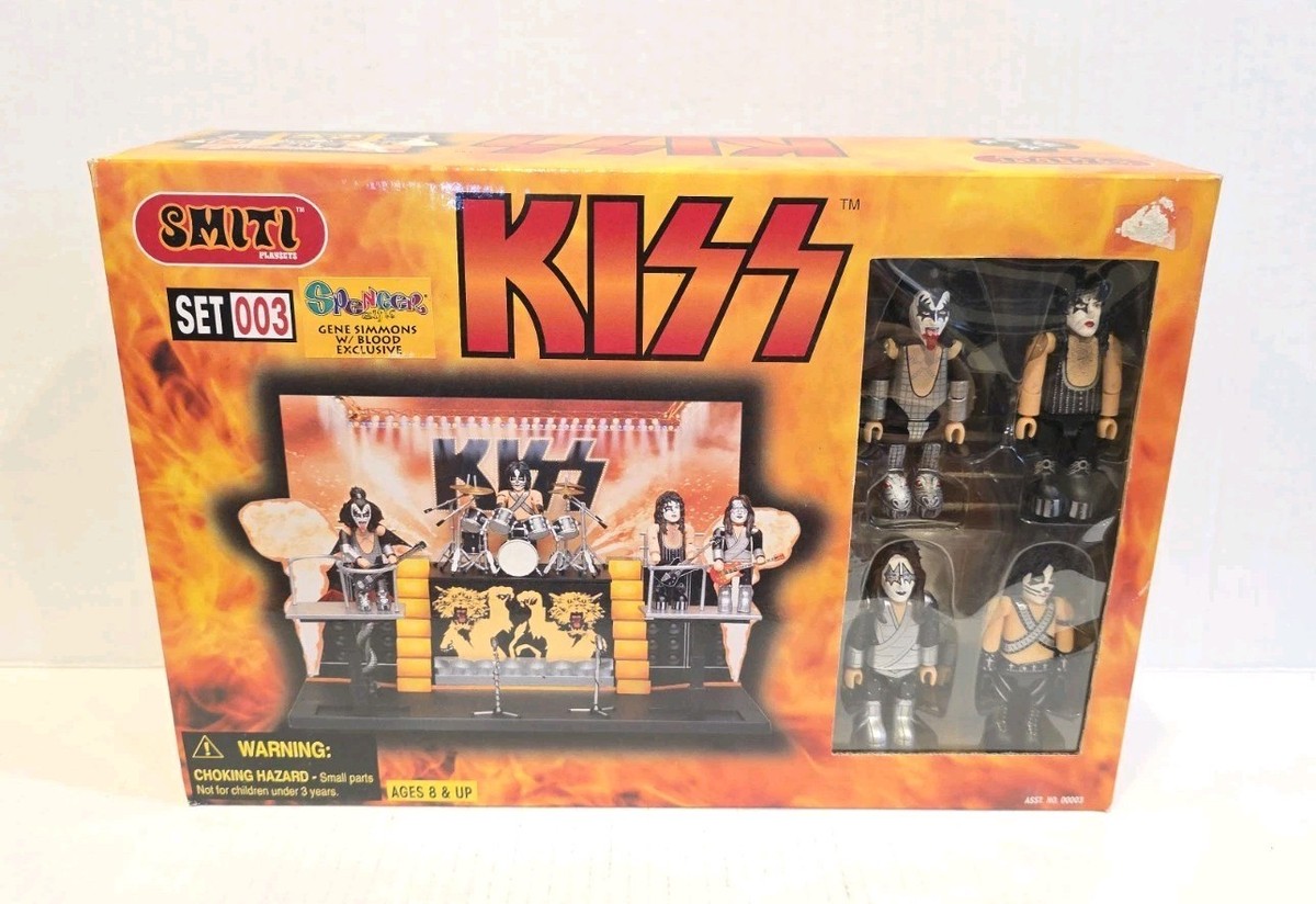 VINTAGE💋 KISS ALIVE II Smiti Playset 40 Piece Figure Set 2002 NEW