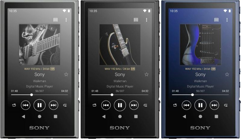 Sony NW-A307 Gray Black Blue 64GB Hi-Res A300 Series Walkman Audio