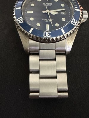 Casio MTD 1010 Black Dial (1346) Diver Style for sale online | eBay