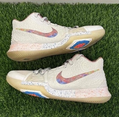 Nike Kyrie 3 EYBL White Multicolor Irving Size 13.5 Sneakers Shoes