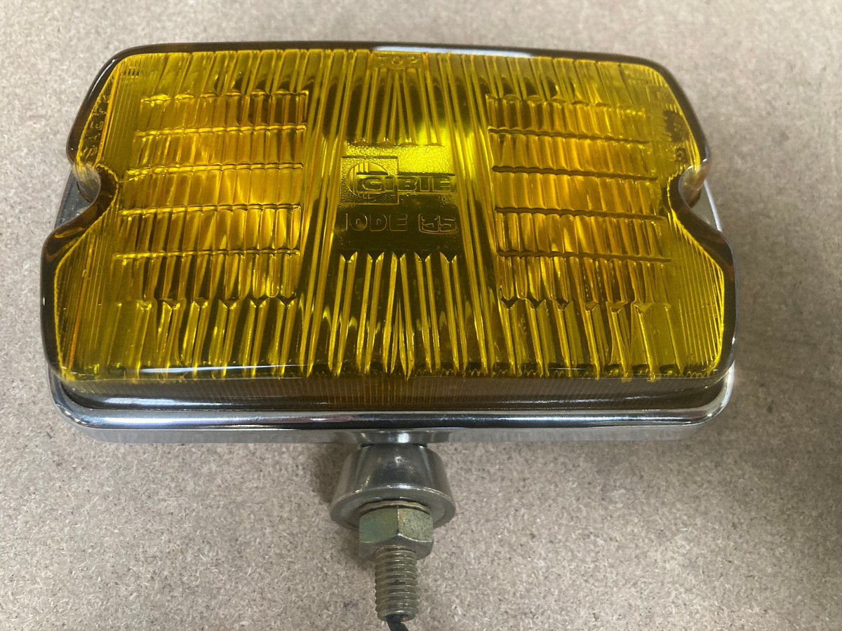 CIBIE 35 Airport Chrome Fog Light - Yellow Glass - New - With