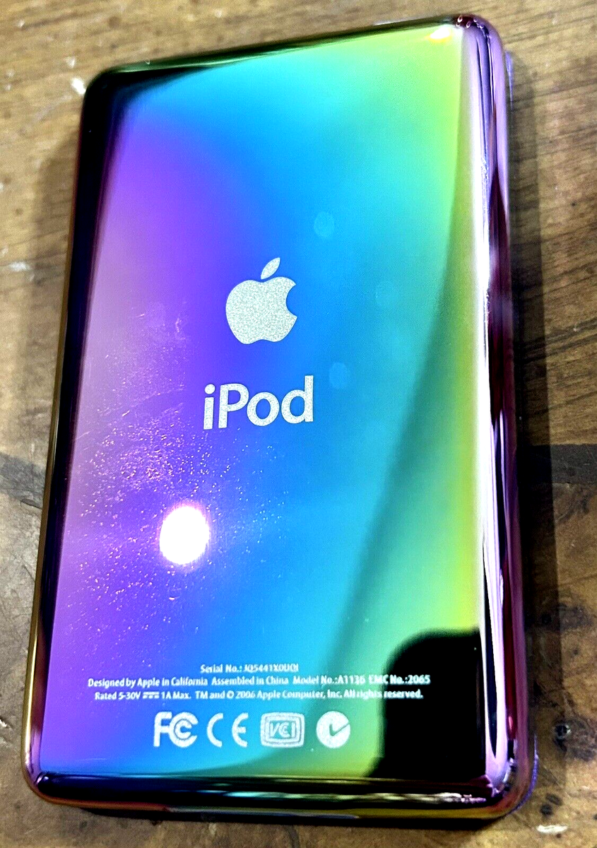 Apple iPod classic 6th Generation 80GB Purple Pink Rainbow Back | eBay