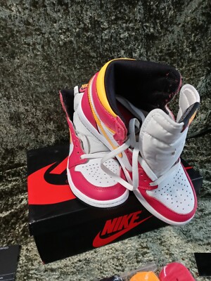 Size 9 - Jordan 1 Retro High OG Light Fusion Red 2021 for sale