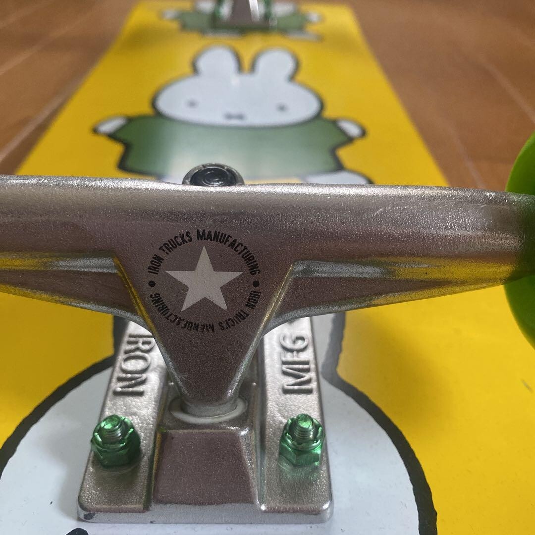 Pop Trading × Miffy Collaboration Skateboard Multicolor USED from