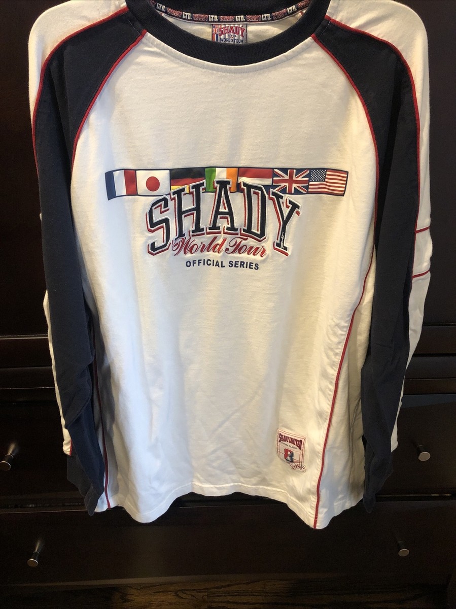 New Vintage Shady World Tour LTD Long Sleeve Eminem Rap Hip Hop