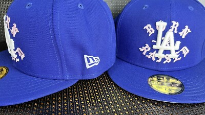 New Era 59fifty Born X Raised Dodgers LA Rocker Vanice Blue 7 1/4