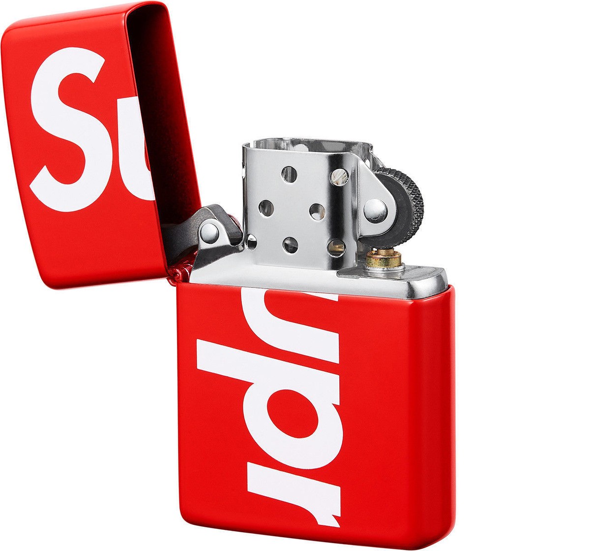Supreme SS18 Supreme Box Logo Zippo Lighter Red NYC SUPREME IN