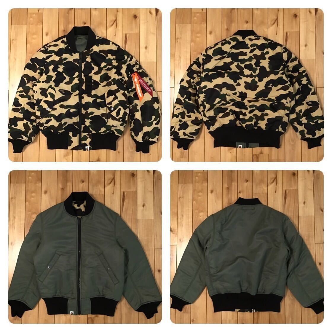 Reversible BAPE × ALPHA INDUSTRIES MA-1 bomber jacket A Bathing