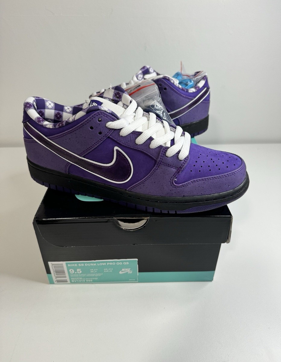 Nike SB Dunk Low Concepts Purple Lobster Special Box Men's Size