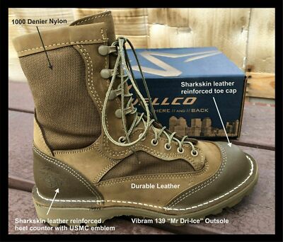 Wellco E163 USMC Marine Corps EGA Rugged All Terrain RAT Army