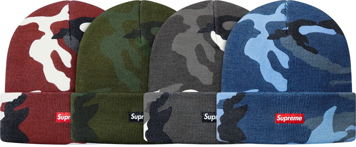 Supreme Printed Camo Box Logo Beanie Blue One Size F/W 13 | eBay