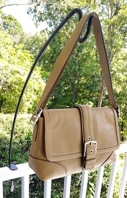 Coach F11196 MEDIUM Vintage Camel Y2K Soho Flap Leather Shoulder