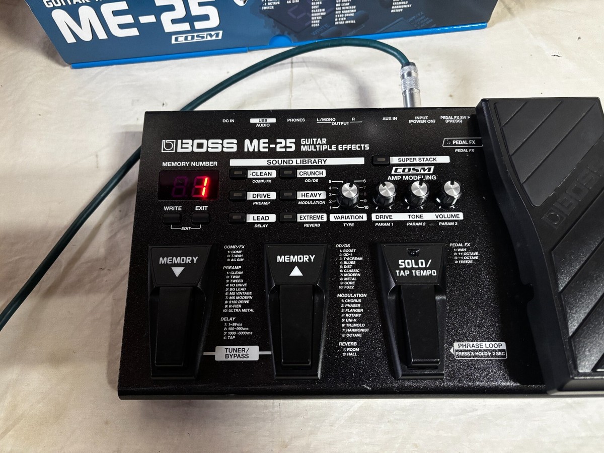 BOSS ME-25 Guitar Multi-Effects Processor w/ box | eBay